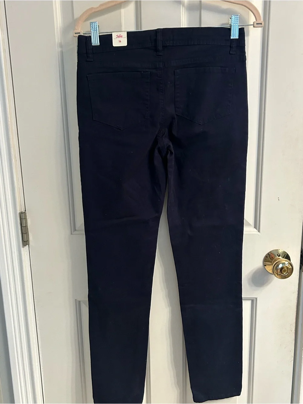 NWT-Girls Justice Super Mid-Rise Skinny Navy Pants